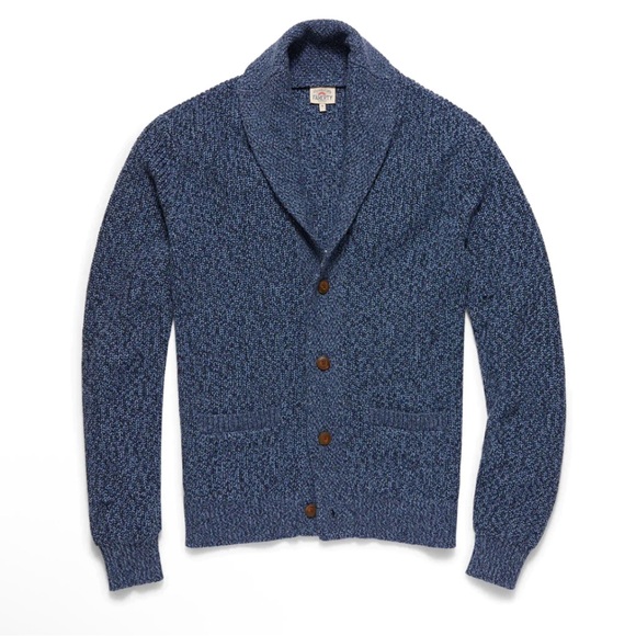 Faherty Other - Men’s Faherty Marled Cotton Cardigan Blue Large